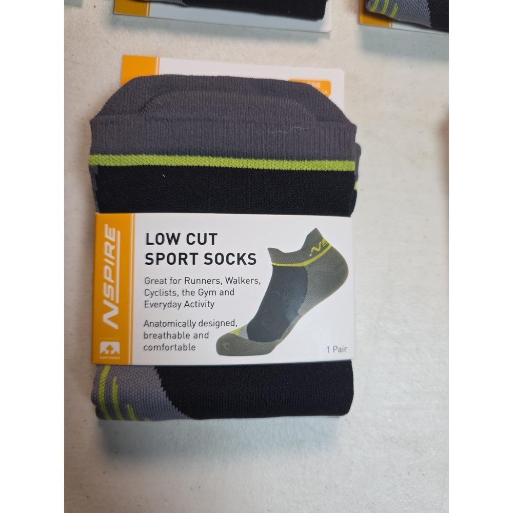 NSPIRE Low Cut Sport Socks (6 Pair) Large Men's size 9-13 women's size 10-14 - Picture 2 of 6